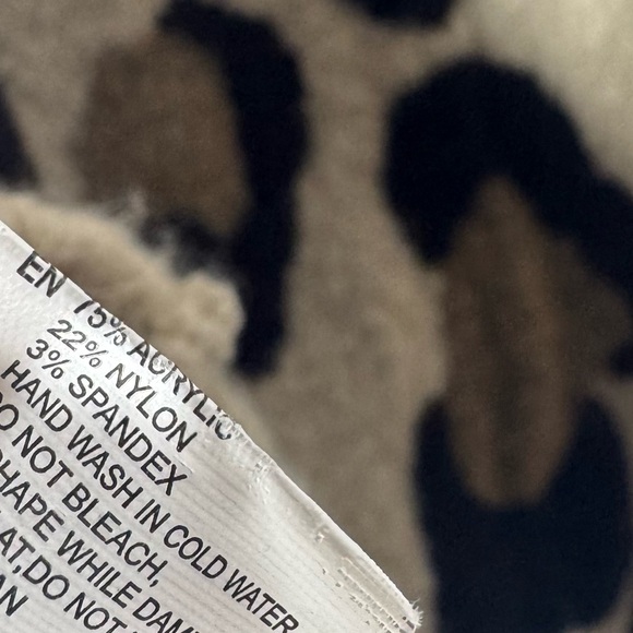 Rag supply cheetah print sweater pull over turtle neck animal print furry fuzzy - Picture 9 of 11